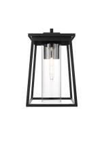 Elegant OD346W18BK - Lambert 11 inch Outdoor Wall sconce in Black