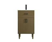 Elegant VF25020MCB - Chandler 20 inch Single Bathroom Vanity in Chestnut Brown