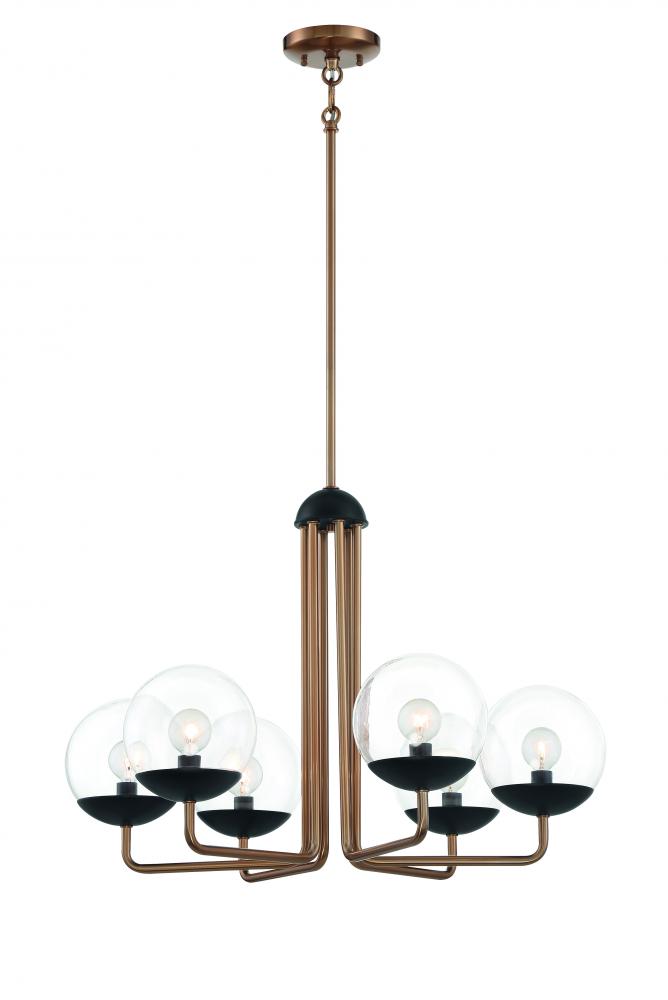 OUTER LIMITS - 6 LIGHT CHANDELIER