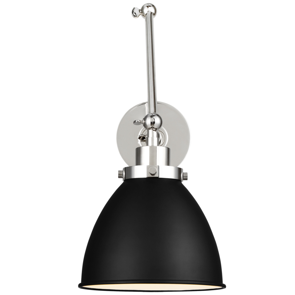 Wellfleet Double Arm Dome Task Sconce