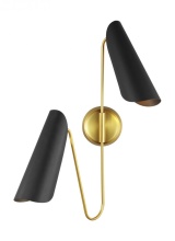 Visual Comfort & Co. Studio Collection AEW1002BBSMBK - Tresa Two Light Sconce