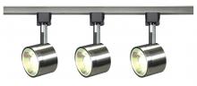 Nuvo TK407 - Track Lighting Kit - 12 Watt LED per Head - 3000K - 4 foot Track - 36 degree - Round shape - Brushed