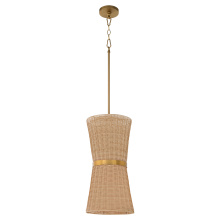 Quorum 6123-2-47 - FAIRVIEW 2 LIGHT PENDANT - BRUSHED BRASS