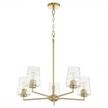 Quorum 6204-5-80 - Goodwin 5 Light Chandelier, Aged Brass