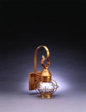 Northeast Lantern 2511-DB-MED-CLR - Caged Onion Wall Dark Brass Medium Base Socket Clear Glass