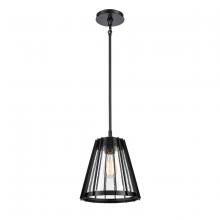 ELK Home 82115/1 - Open Louvers 10'' Wide 1-Light Pendant - Matte Black