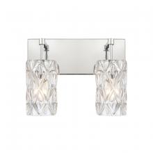 ELK Home 82191/2 - Forma de Crystal 14'' Wide 2-Light Vanity Light - Polished Chrome